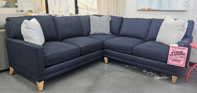 Rowe My Style II Two Piece Sectional in Indigo