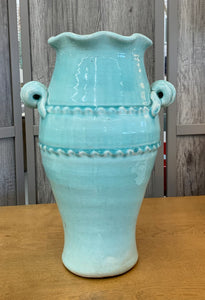 Aqua Porcelain Vase