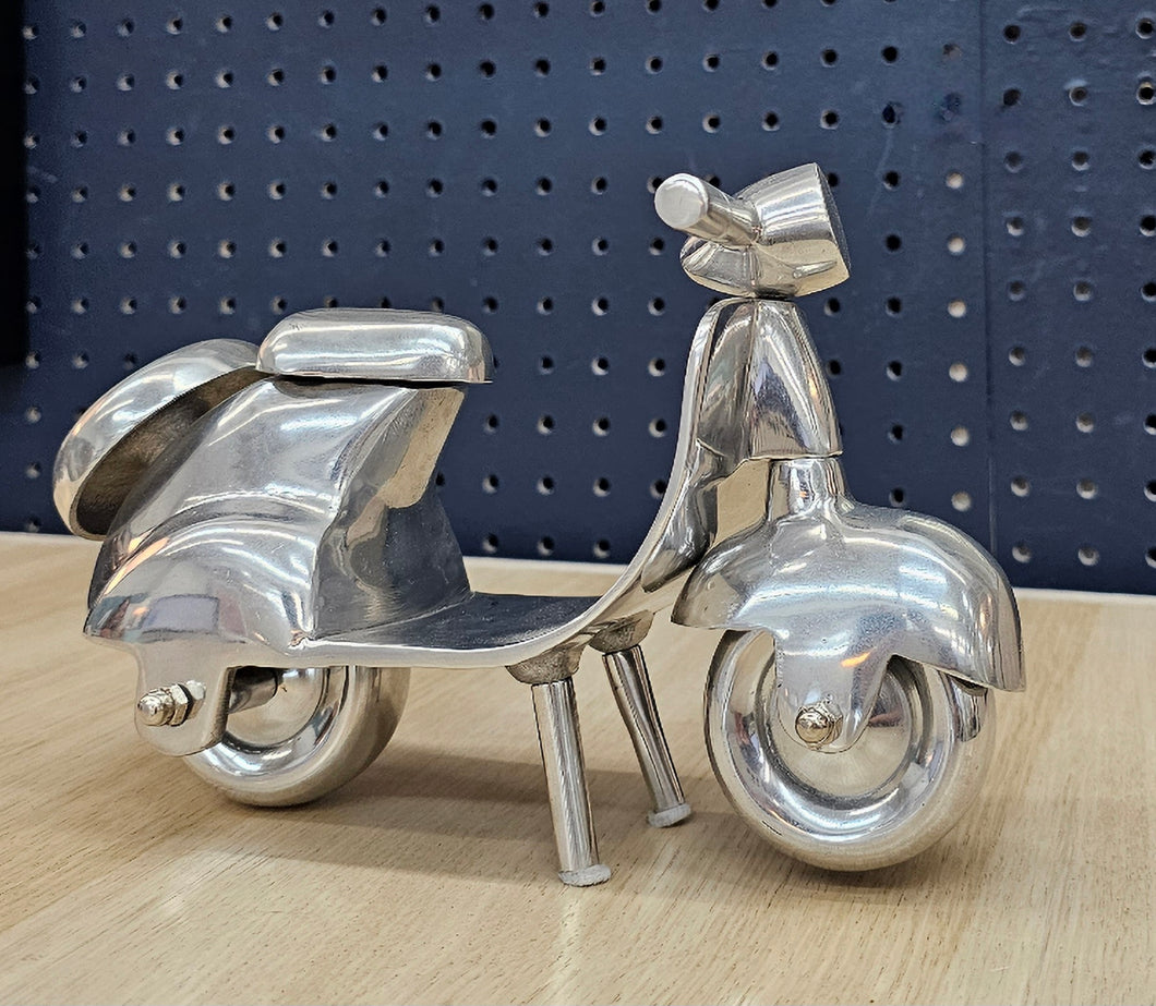Brushed Silver Scooter