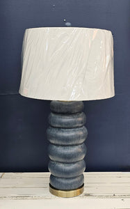 Denim Stacked Base Lamp