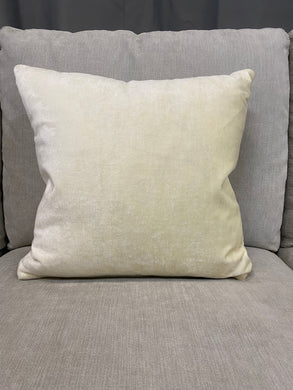 Cream Strie Velvet Pillow