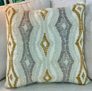Gold and Silver Diamond Pillow