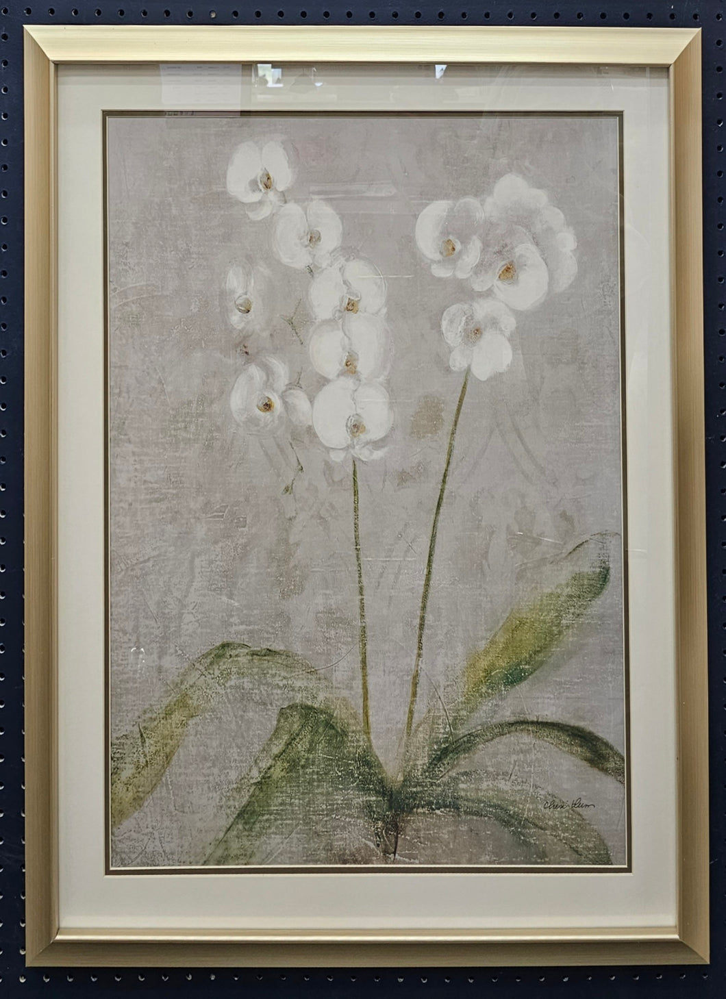 Tranquil White Orchid Framed Art