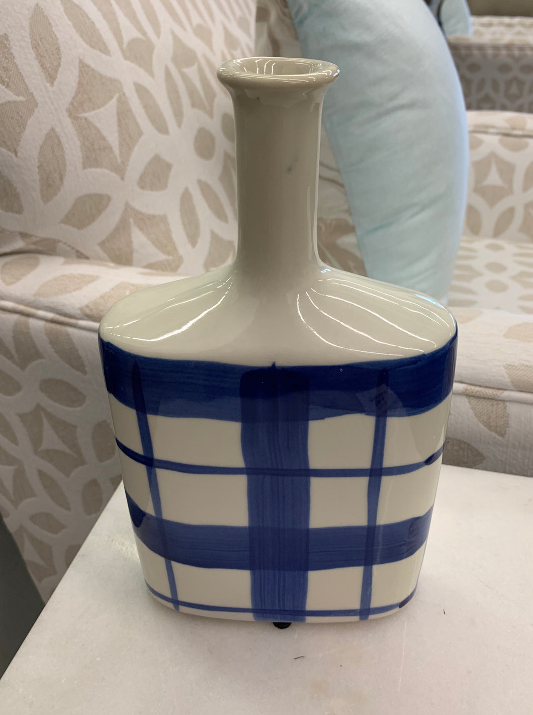 Small Plaid Vase