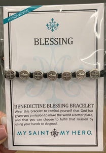 Benedictine Blessing Bracelet - Black/Silver