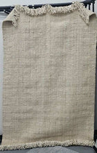 Load image into Gallery viewer, Beige Chunky Natural Rug with Fringe: 6&#39; x 9&#39;