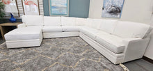 Load image into Gallery viewer, Four Piece White Sectional with Chaise
