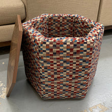 Load image into Gallery viewer, Hex Multi Colored Storage Ottoman