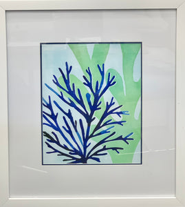 Framed Intertwined Coral I Art
