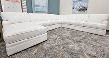 Load image into Gallery viewer, Four Piece White Sectional with Chaise
