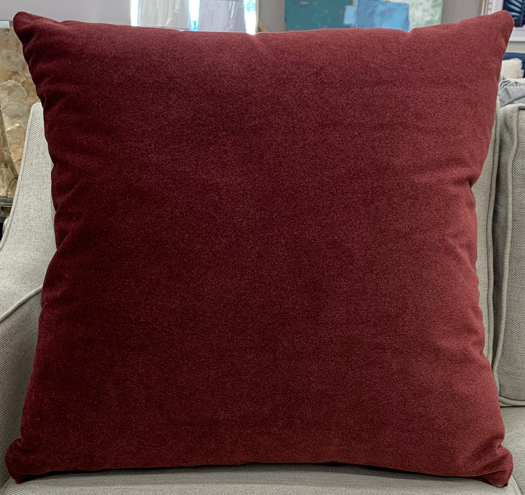 Maroon Velvet Pillow