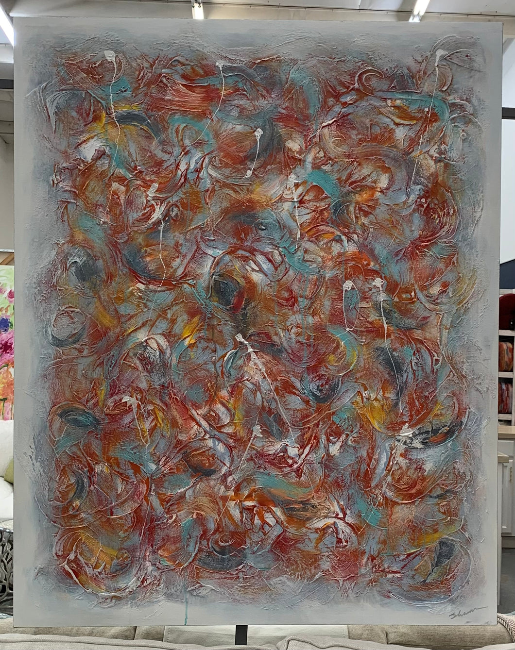 Swarm of Carp Gallery Canvas