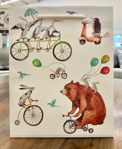 Animals on Wheels Gift Bag
