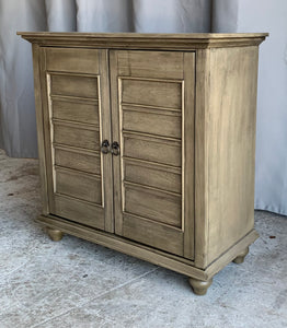 Light Brown Louvered Cabinet