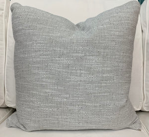 Rowe Down Pillow in Light Grey 21"