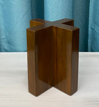Load image into Gallery viewer, Acacia Wood X Bookends Set of 2