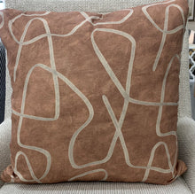 Load image into Gallery viewer, Rowe Down Pillow in Terracotta Swirl
