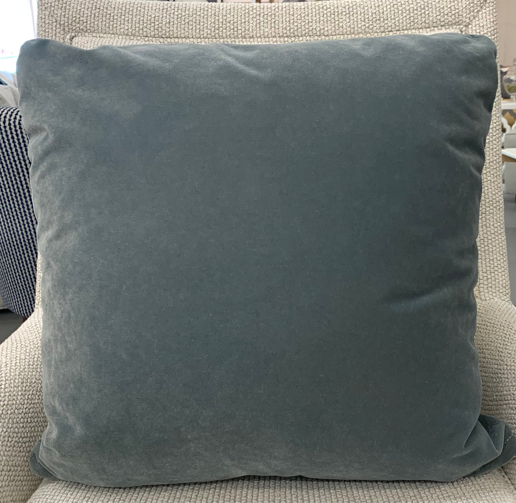 Rowe Down Pillow in Slate Grey